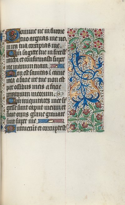Tuntikirja Rouenin käyttö: fol. 83r, c. 1470. tekijältä Master of the Geneva Latini