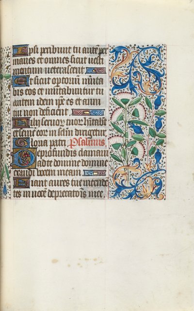 Tuntikirja Rouenin käyttö: fol. 90r, c. 1470. tekijältä Master of the Geneva Latini
