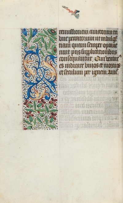 Tuntikirja Rouenin käyttö: fol. 96v, c. 1470. tekijältä Master of the Geneva Latini