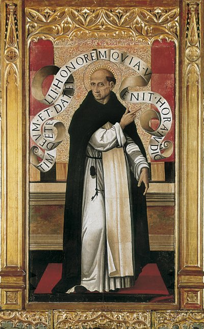 Saint Vincent Ferrer (1350-1419) (maalaus) tekijältä Master of the Grifo
