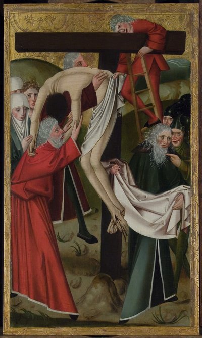 Laskeuma (öljy paneelissa) tekijältä Master of the Hanover Marktkirche Altar