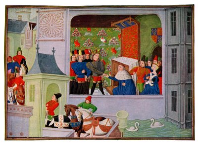 Richard II:n ja Gloucesterin herttuan haastattelu, 1300- ja 1400-luku. tekijältä Master of the Harley Froissart