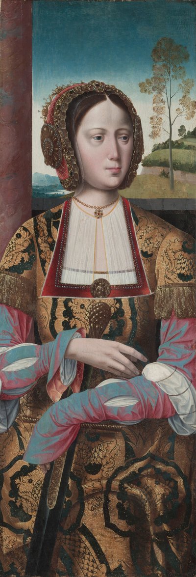 Pyhä Katariina, n. 1520. tekijältä Master of the Holy Blood