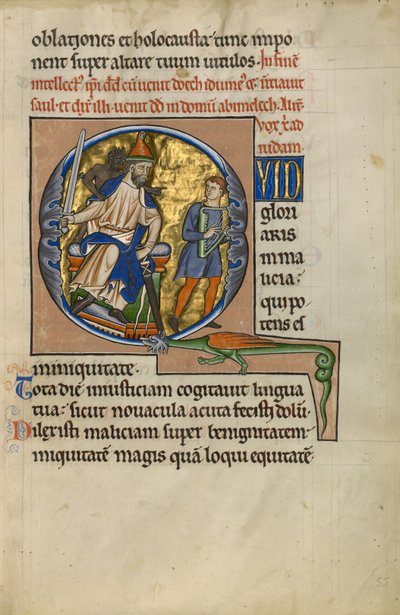 Ensimmäinen kysymys: Daavid ennen Saulia tekijältä Master of the Ingeborg Psalter