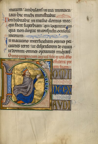 Psalttari tekijältä Master of the Ingeborg Psalter
