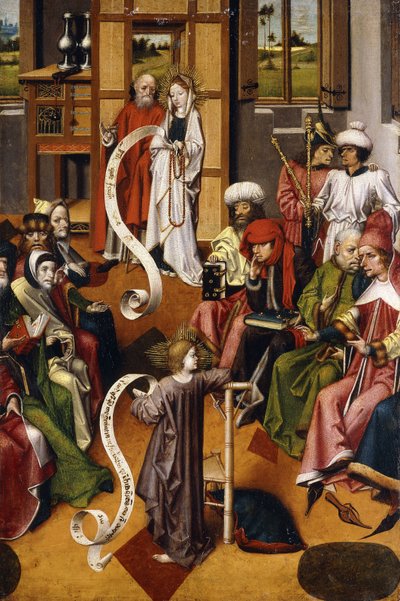 Esitys temppelissä tekijältä Master of the Iserlohn Altar