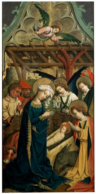 "Kristuksen syntymä", 1440 tekijältä Master of the Lichtenstein Castle