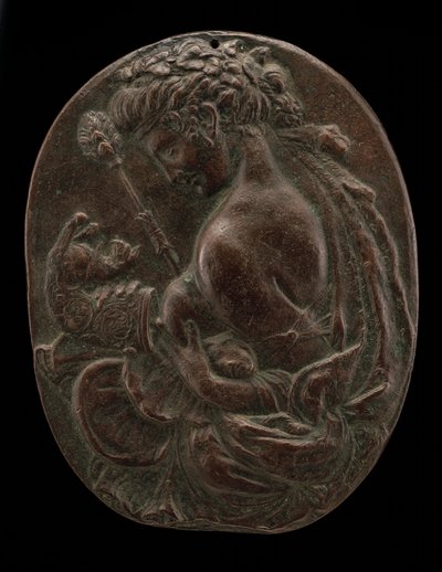 Bacchante, 1400-luvun loppu tai 1500-luvun alku. tekijältä Master of the Martelli Mirror