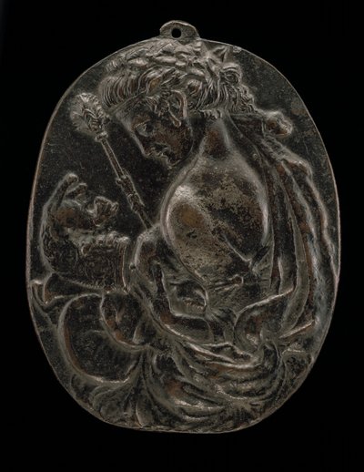 Bacchante, 1400-luvun loppu tai 1500-luvun alku. tekijältä Master of the Martelli Mirror