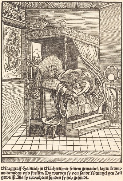 Marggraff Hainrich Marhernissa tekijältä Master of the Miracles of Mariazell