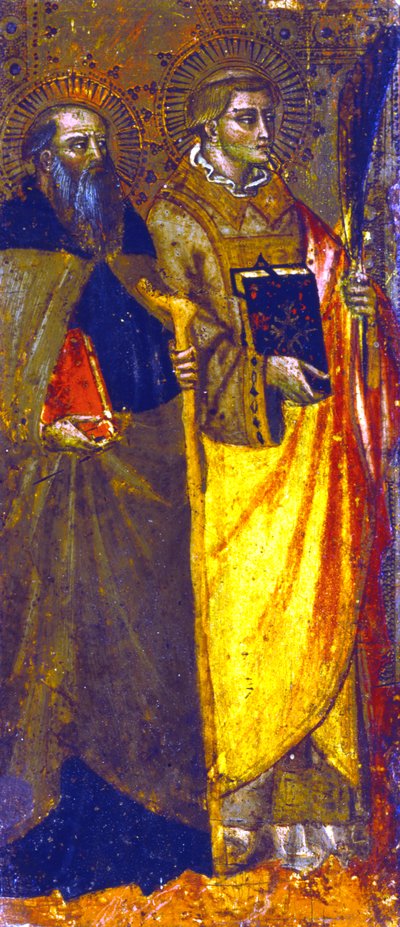 "St Anthony Abbot ja marttyyri", c1355-c1390 tekijältä Master of the Misericord
