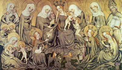 Ortenberg-alttaritaulun keskipaneeli, c1410-1420 tekijältä Master of the Ortenberg Altar