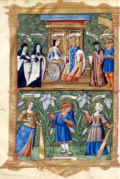 BNF Fr5750 f40 - Madame Claude Royne de Francen kruunajaiset ja sisääntulo tekijältä Master of the Paris Entries