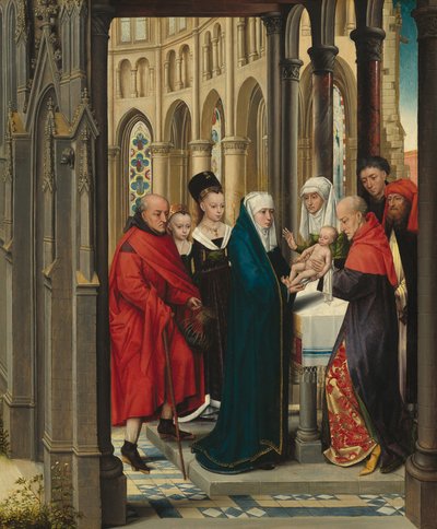 Esitys temppelissä, n. 14701480. tekijältä Master of the Prado Adoration of