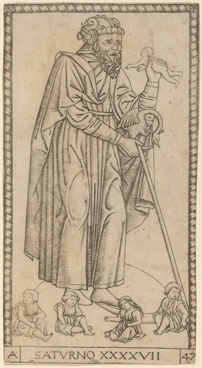 Saturno (Saturnus) tekijältä Master of the S Series Tarocchi