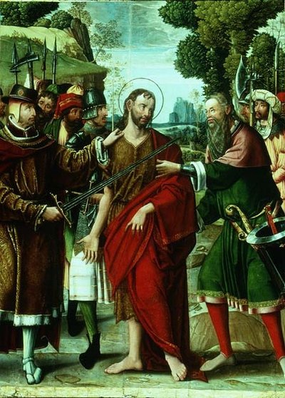 Pyhän Johannes Kastajan pidätys (paneeli) tekijältä Master of the St. Johns Retable