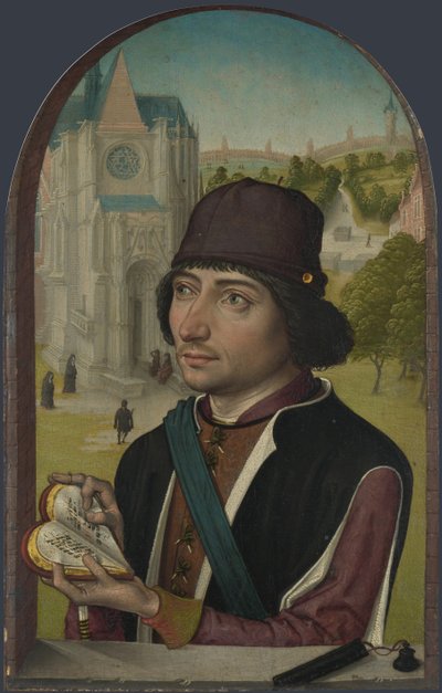 Nuoren miehen muotokuva, n. 1480 tekijältä Master of the View of St. Gudule