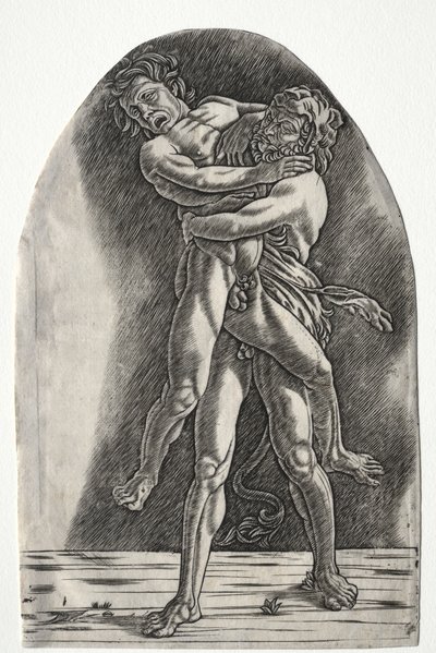 Herkules ja Antaeus, n. 1510. tekijältä Master of the Year 1515
