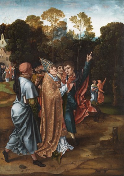 Piispan visio, n. 1510-20 tekijältä Master of the von Groote Adoration