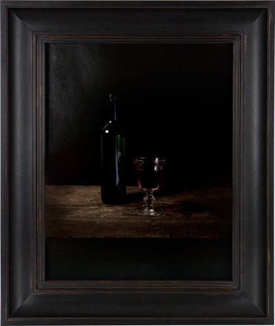 Viimeinen ateria kuolemansellissä, Adolf Eichmann, 2012 (Digitaalinen siirtopainatus vuohennahkapaperille) tekijältä Mat Collishaw