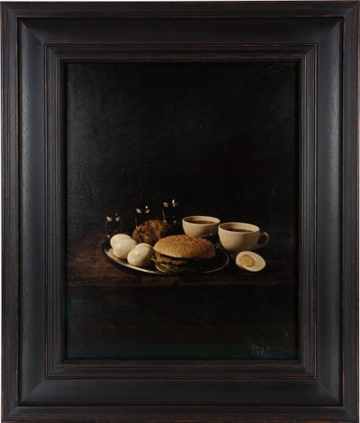 Last Meal on Death Row, Gary Gilmore, 2012 (Digitaalinen siirtopainatus vuohennahkapergamentille) tekijältä Mat Collishaw