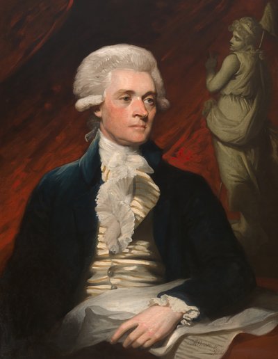 Thomas Jefferson (1743-1826) tekijältä Mather Brown
