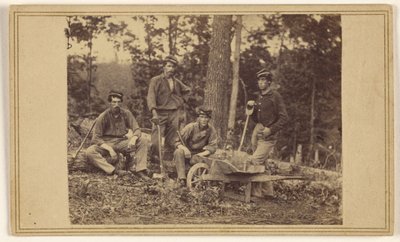 New Yorkin vapaaehtoisten 69. rykmentin pioneeriosasto tekijältä Mathew B. Brady