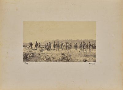 Kapteeni Coopersin patteri - 1 Pennsylvania B. [sic] P:n edessä. tekijältä Mathew B. Brady