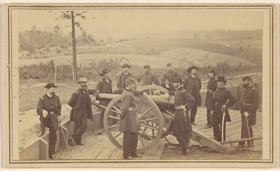 [Kenraali Sherman esikuntineen Atlantan edustalla 19. heinäkuuta 1864] tekijältä Mathew B. Brady