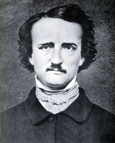 Amerikkalaisen kirjailijan Edgar Allan Poen (1809 - 1849) muotokuva Bradyn valokuva 1800-luvulla. tekijältä Mathew B. Brady