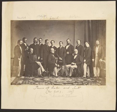 Walesin prinssi seurueineen (New York). 1860 tekijältä Mathew B. Brady