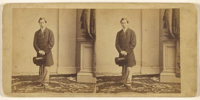 [Tunnistamaton nuori mies silinterihattu ja kävelykeppi kädessään, seisomassa] tekijältä Mathew B. Brady