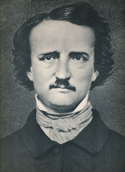 Edgar Allan Poe, c1840, 1939 tekijältä Mathew B. Brady