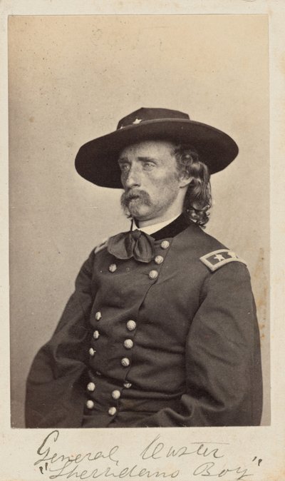 Kenraali George Armstrong Custer,1865 (kuva) tekijältä Mathew Brady