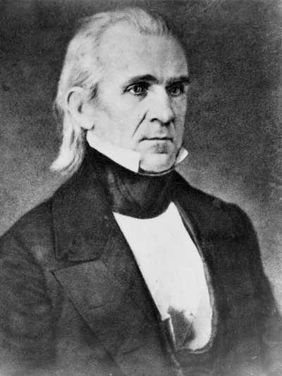 James Polk, 1849 tekijältä Mathew B. Brady