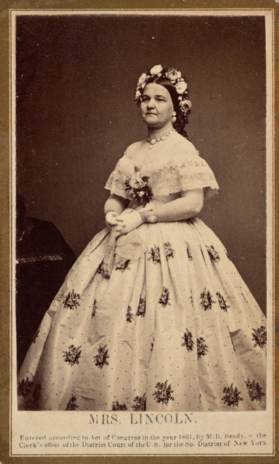 Mary Todd Lincoln,1861 (kuva) tekijältä Mathew Brady