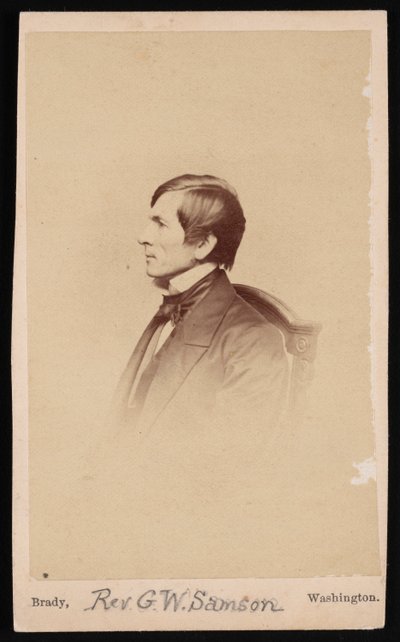 Pastori George Whitefield Samsonin muotokuva 1819-1896, ennen vuotta 1896. tekijältä Mathew Brady