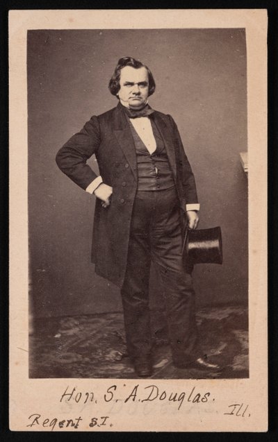 Stephen Arnold Douglasin muotokuva 1813-1861, ennen vuotta 1861. tekijältä Mathew Brady