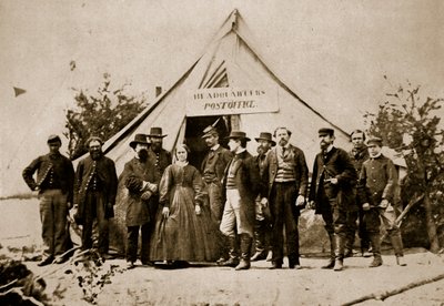 Posti, Potomacin armeijan päämaja, 1861-65 tekijältä Mathew B. Brady