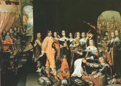 Kihlakuningatar Elisabeth Charlotte Brandenburgin leskirouvan kirkastaminen Saaban kuningattareksi tekijältä Mathias Czwiczek