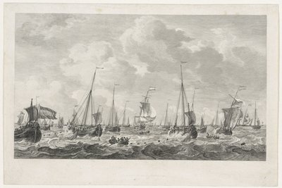 Silakkakalastus, 1781 tekijältä Mathias de Sallieth