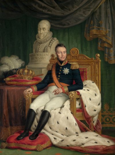 King Willem I (öljy kankaalle) tekijältä Mathieu Ignace van Bree