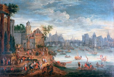 "Seine-joki, Pariisi", 1600-luku tekijältä Mathieu Schoewaerdts