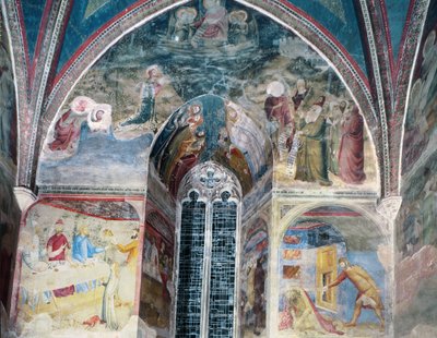Kohtauksia Pyhän Johannes Kastajan elämästä, Pyhän Jeanin kappelista, 1346-48 (katso myös 87124 ja 1778223) tekijältä Matteo Giovanetti