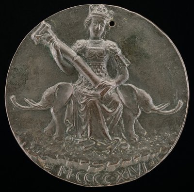 Fortitude pitelee rikkinäistä pylvästä [käänteinen], 1446. tekijältä Matteo di Andrea de Pasti