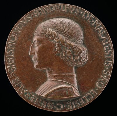Sigismondo Pandolfo Malatesta, 1417-1468, Riminin ja Fanon herra [käänsi], 1446. tekijältä Matteo di Andrea de Pasti