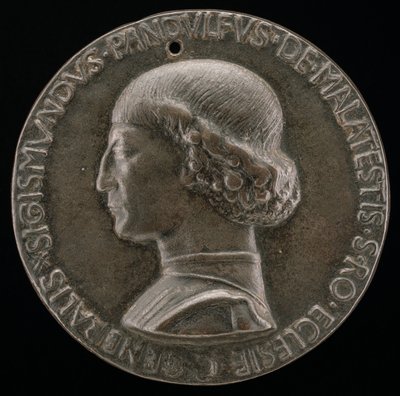Sigismondo Pandolfo Malatesta, 1417-1468, Riminin ja Fanon herra [käänsi], 1446. tekijältä Matteo di Andrea de Pasti