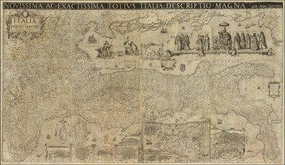 Matthaeus Greuterin vuonna 1630 laatima Italian kartta, jonka Stefano Scolari julkaisi vuonna 1657. tekijältä Matthaus Greuter