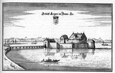 Argen - ote teoksesta Topographia Sueviae (Schwaben). tekijältä Matthaus Merian
