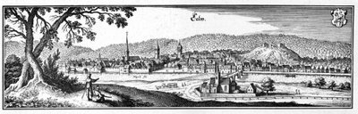 Calw.jpg - ote Topographia Sueviae -teoksesta (Schwaben). tekijältä Matthaus Merian